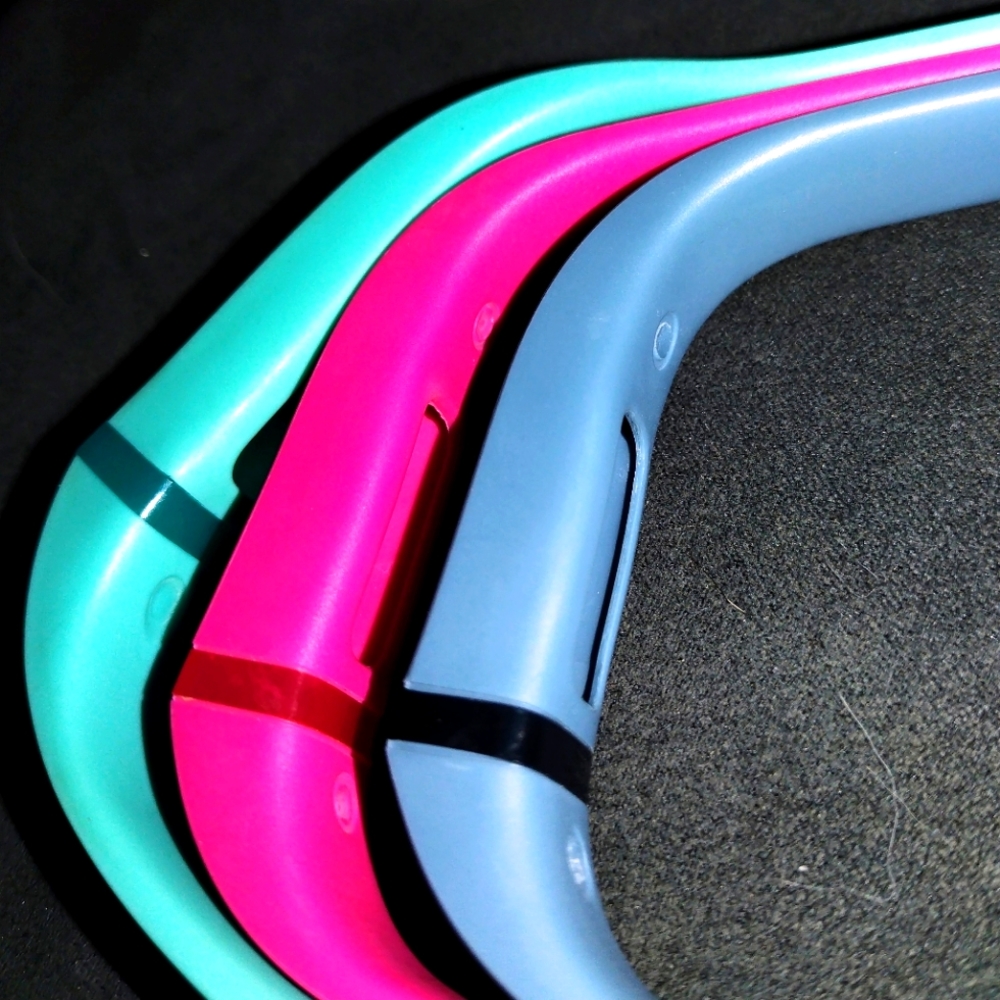 "Fit Bit"-Colored fit bit bands - grey, pink, light blue-(3)